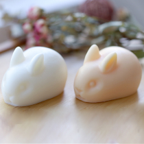 Love Soap Workshop DIY Handmade Soap Six-Even Small Rabbit Silicone Mold Easy Release Film Solid Silicone Gel Mold