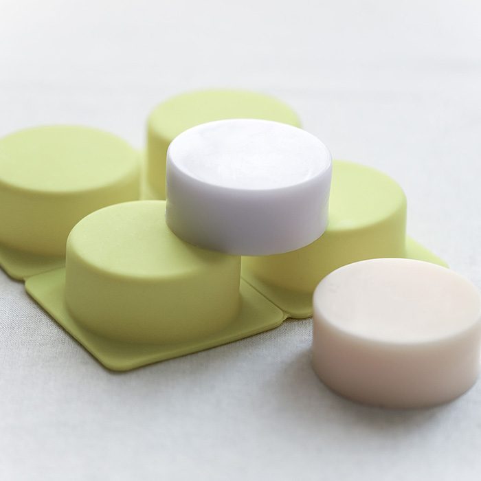 Love soap square four-link tearable round silicone handmade soap mold soap silicone mold single hole soap 125g