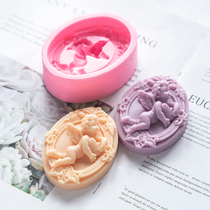 Love Soap Square Cupid Angel Mold Oval Molds diy Hand Soap Silicone Mould