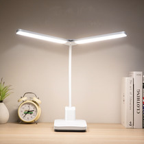 Double lamp head LED table lamp Eye-protection desk University Students Dormitory Study Special Refill and Dual-Use Super-bright Piano See Spectral