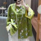 Ханьфу, короткая куртка, китайский стиль, осеннее, большой размер, с вышивкой