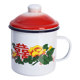 Enamel cup nostalgic classic mug wedding candy thickened instant noodle cup with lid enamel cup ຂະ​ຫນາດ​ໃຫຍ່​ຄວາມ​ອາດ​ສາ​ມາດ​ຂະ​ຫນາດ​ໃຫຍ່​ທີ່​ມີ​ອາ​ຍຸ​ເຫລໍກ jar ຊາ