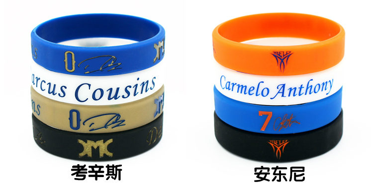 Người hâm mộ bóng rổ cung cấp Kobe James Curry Owen Harden Ross silicone thể thao nam và nữ vòng đeo tay phát sáng 	quần áo bóng rổ chính hãng	