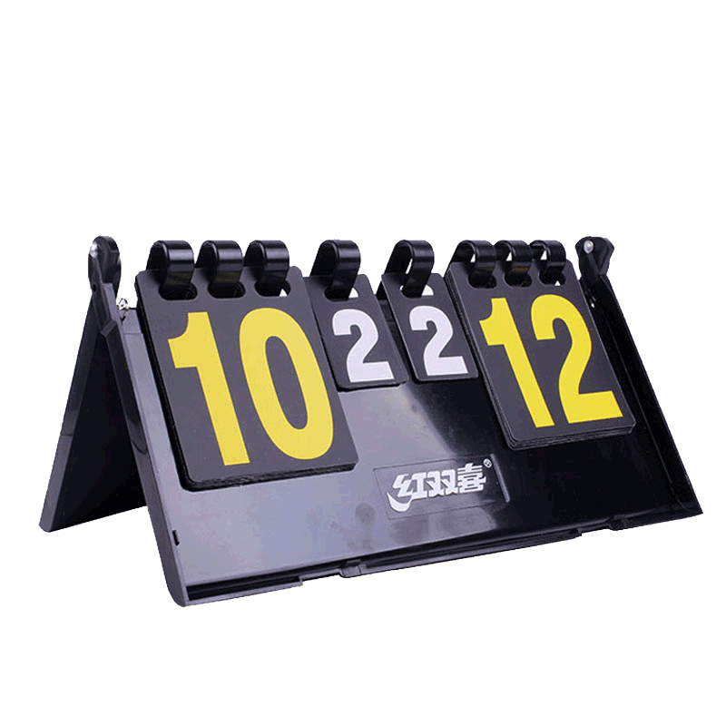 Red Double Hi F504 Table Tennis Scoreboard Competition Ping-Pong Scorer Uses a Count Card Scorer