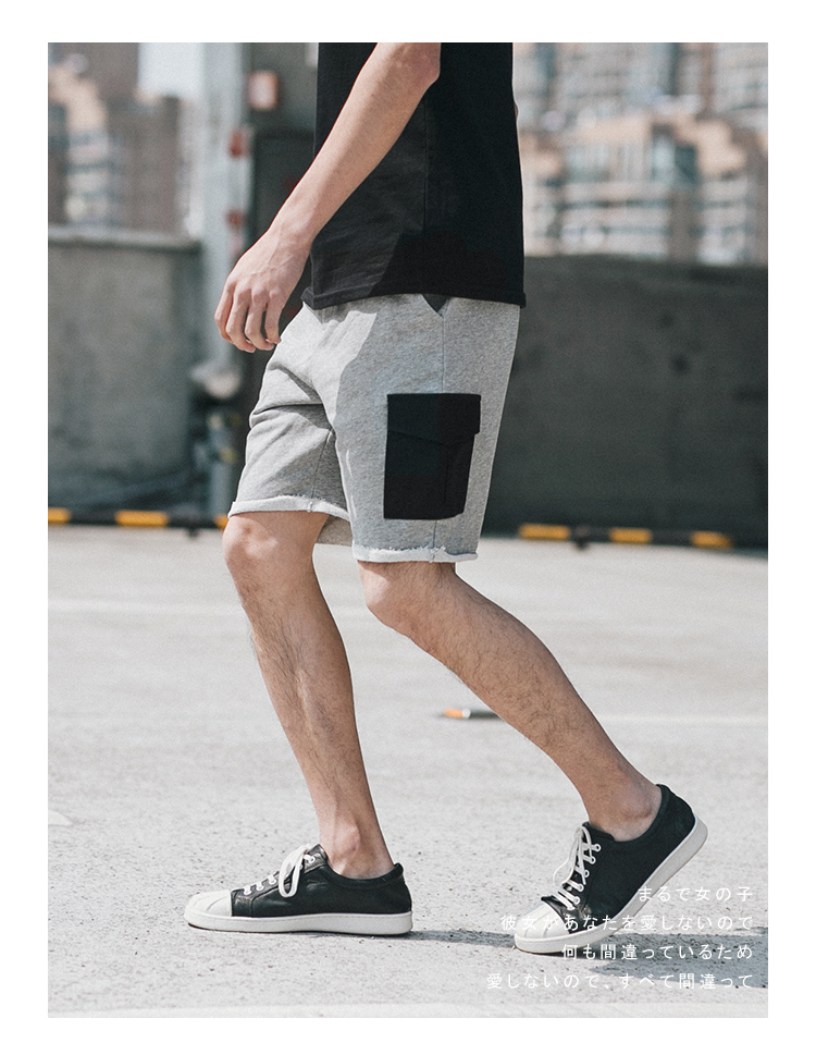 Quần short túi tương phản hai màu (bán ít hơn 88 nhân dân tệ) P50 Mục số: GCZ-K8139 quần short jean nam