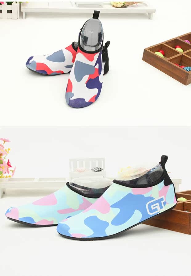 Cha mẹ trẻ em ngoài trời giày snorkeling căng bãi biển thể thao thượng nguồn giày bơi chống trượt giày spa mềm giày - Khởi động ngoài trời giày bảo hộ thời trang