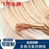 4 Square 6 square transparent ground wire insulation test line 8 square 10 square transparent 1 meter sheathed soft copper wire