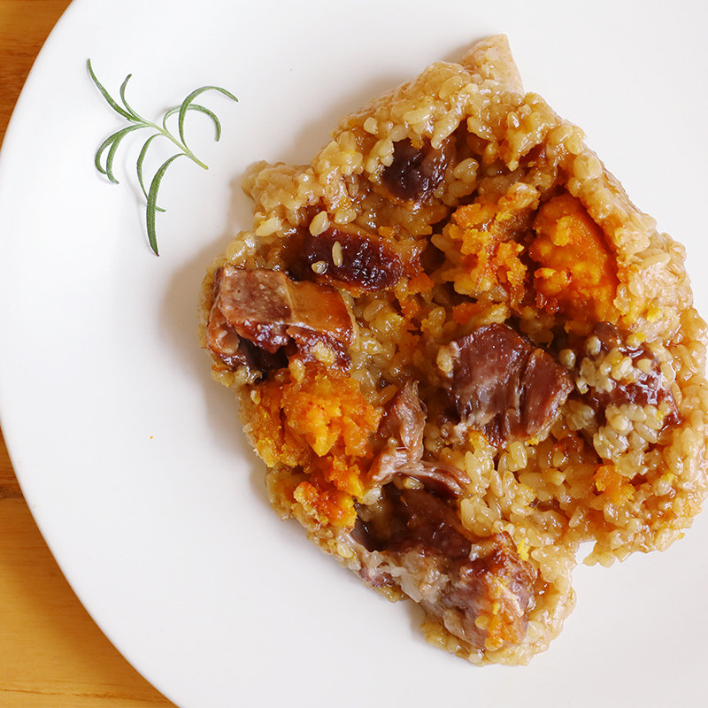 ⭐ Lunch signature soft Q steak egg yolk glutinous rice 220g*2 fresh meat big meat Jiaxing farmhouse handmade beef glutinous rice