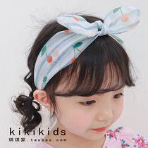 Childrens hair band Girls Eugen yarn headband bow thin princess hair ornaments Cute headband Childrens parent-child hair band