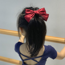 Childrens hair accessories satin retro French Princess big bow hairclip Net red temperament top clip girl Korean hairpin