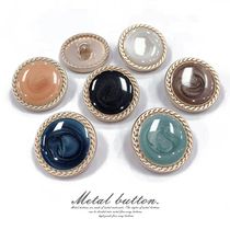 Fashion Suit Button Top Womens Clothes Button Round Metal Coat Cardigan Button Sweater Shirt Button