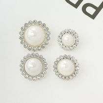 Rhinestone flower Pearl Button hand-sewn Korean female DIY clothes buckle clothing accessories new products