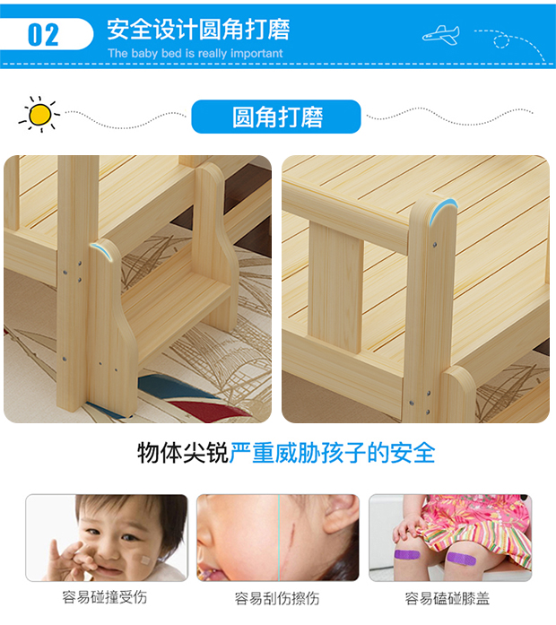 Miễn phí vận chuyển giường khảm giường gỗ mở rộng đôi giường phụ kéo dài cho giường rào giường thông custom-made con bé chống lại - Giường bộ giường ngủ