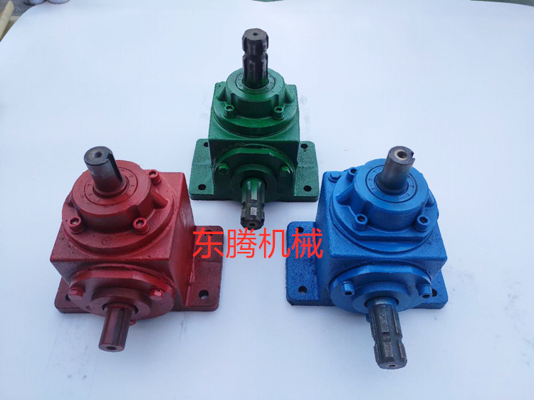 T4 upper output right angle transmission box small reversing box steering gear 90 degree umbrella gearbox peanut machine potato machine
