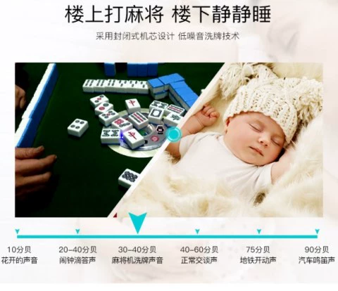 Thượng Hải Baique Mahjong máy tự động bàn gấp đôi sử dụng tàu lượn siêu tốc điện mạt bàn điện USB bốn câm - Các lớp học Mạt chược / Cờ vua / giáo dục