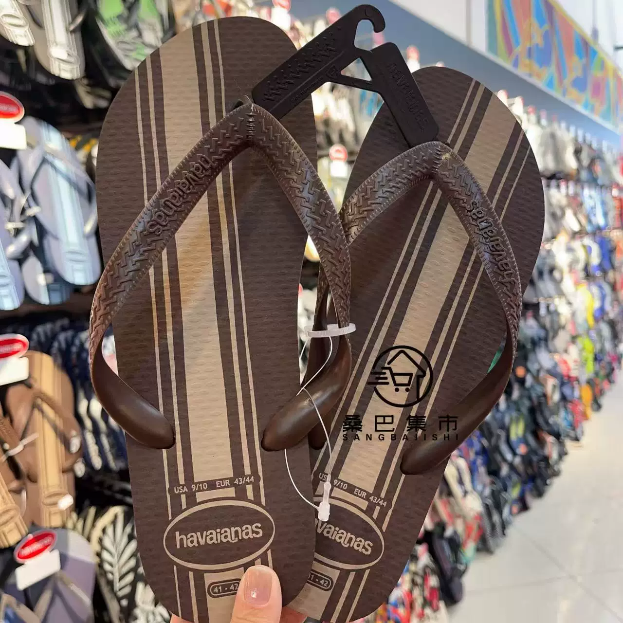 26 новых мужских бразильских подлинных шлепанцев Havaianas с резиновыми подошвами нескользящие на улице пляжные сандалии пляжные тапочки