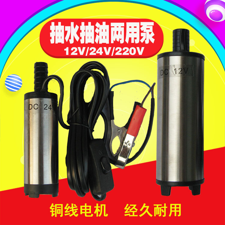 12V24V220V electric oil pump pumping pump diesel pump DC refueling machine self-priming oil pump small