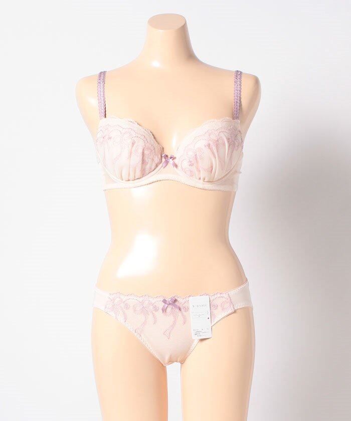  Japanese mainland China Goethe WBASIC series silk with bow tie lingerie lingerie suit