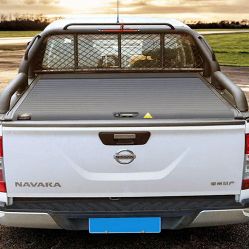 Suitable for Dongfeng Nissan Navara Sierra Qi 6 pickup truck rear box push-pull telescopic manual thickening with lock roller shutter cover