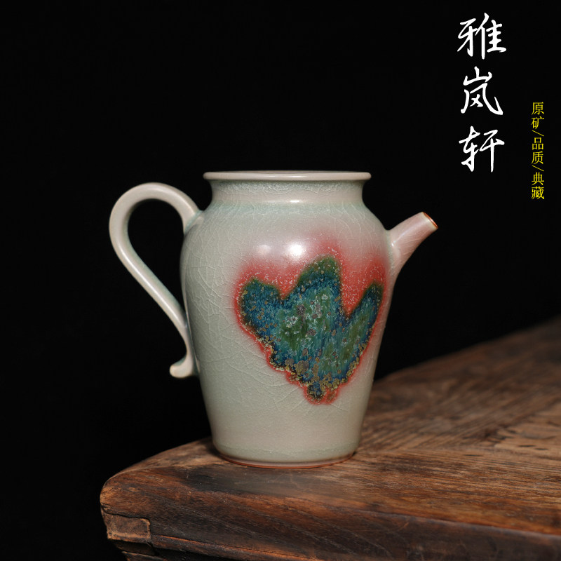 Yu Zhou Jun Porcelain Fair Cup Wang Hele Handmade Tea Sea Ceramic Tea Tea Tea Ware Tea House God's Clay Kiln Charcoal Burning Kiln Change of Tea Ware-Taobao
