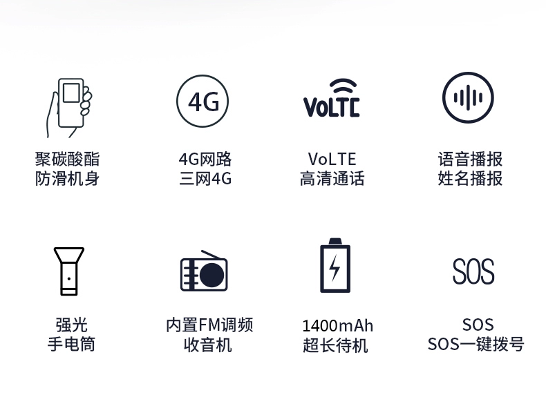 Shanghai ZTE Shoubao K230 Full Netcom 4G Điện thoại di động dành cho người cao tuổi Nút thanh chờ Điện thoại phổ thông dành cho sinh viên - Điện thoại di động