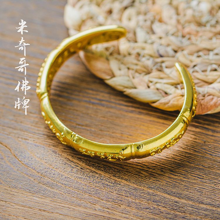 Thai Buddha card Long Po Ye Buddhist calendar 2560 bamboo bracelet female version