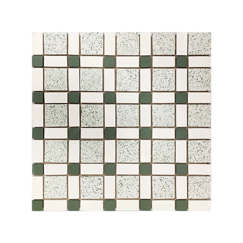 Старомодный ретро чайный кирпич, нескользящая мозаика, чай с молоком