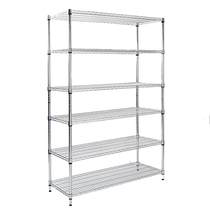 Versatile 6-floor kitchen shelving floor shelves Shelves Stainless Steel Color Storage Racks Balcony Finishing Racks