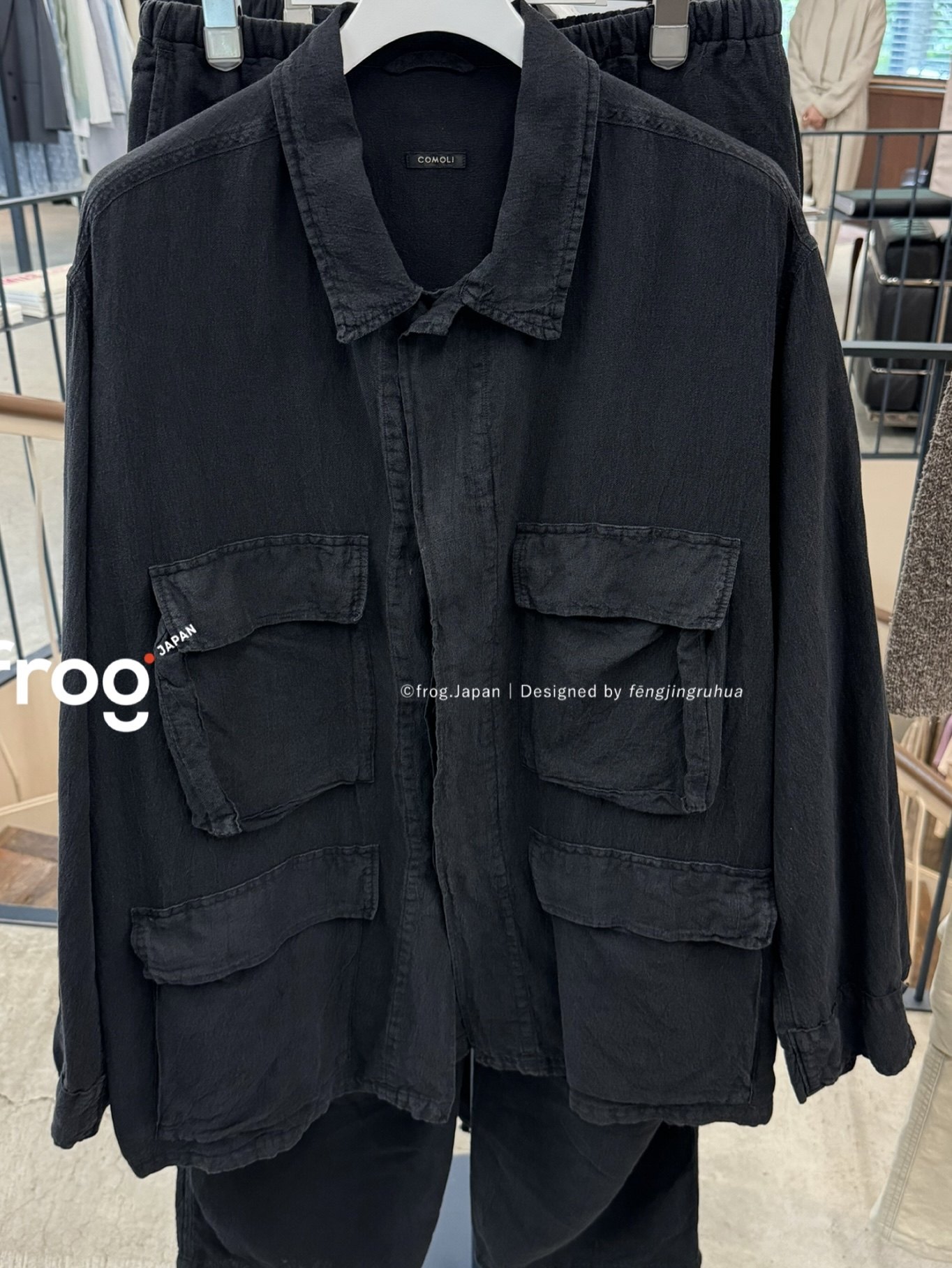 國現VISVIM COVERALL G.CORDS (N.D.)伊勢丹限定泥染做舊夾克
