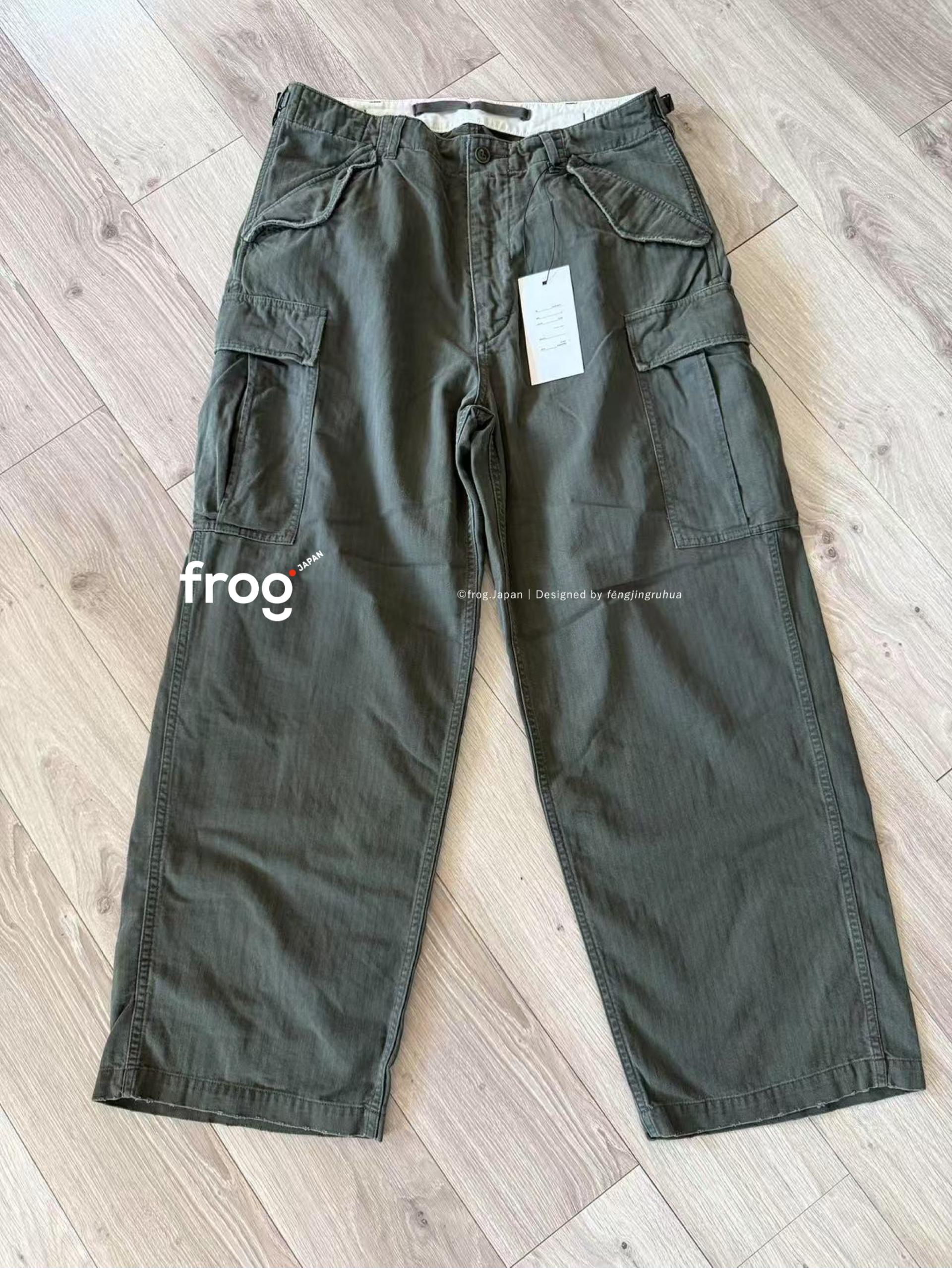 订金A.PRESSE Vintage US Army M-51 Field Pants做旧口袋军事裤