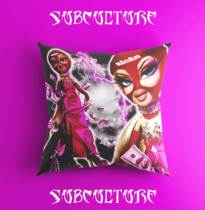 Millennial Subculture American Barbie 90s Comic Pink Punk Pillow