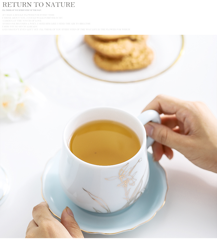 Jingdezhen ceramic cups with cover glass office female household paint individual single cup coffee cup tea cup
