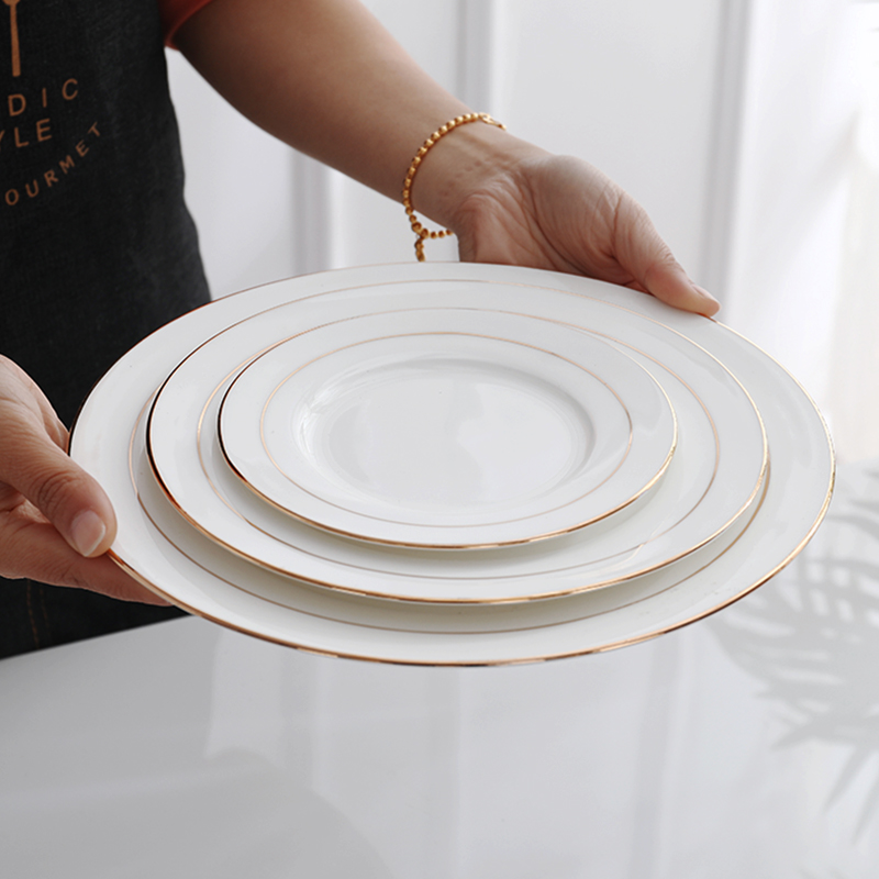 Disk beefsteak plate combination suit household up phnom penh ipads China breakfast dish dish creative ceramic plate plate
