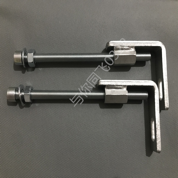 Concealed water tank iron frame fixed bending corner fitting lengthened lock wall hanging wall toilet screw fixed rod into wall row