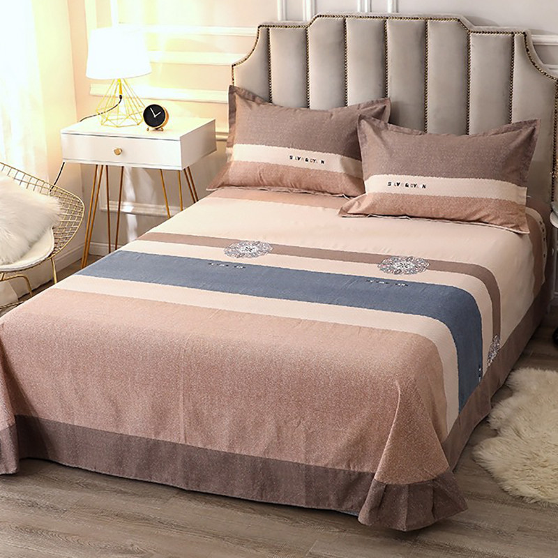 Ruolin thickened brushed sheets 1 5 meters cotton twill plus double 1 8m2 0 thick single 1 2 winter