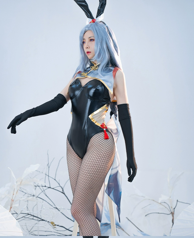 cosplay lisa genshin Nokigenshin Shenhe cô bé thỏ cos phù hợp với Wendy Beidou Thor fan game anime trang phục hóa trang cosplay chongyun