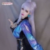 ahri cosplay classic LOL Liên Minh Huyền Thoại KDA nhóm nhạc nữ ALLOUT Evelin cos tóc giả khoai môn tím tóc túi cosplay tóc giả zeri lol cosplay Liên Minh Huyền Thoại