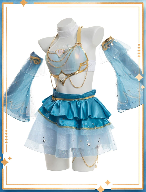 Noki LOL Liên Minh Huyền Thoại Bài Hát Của Đại Dương Seraphine cos quần áo tiệc bể bơi cosplay đồ bơi