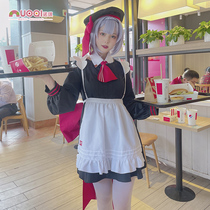 (Noqi) Original Noir cos suit KFC linkage cosply costume female maid costume game Anime