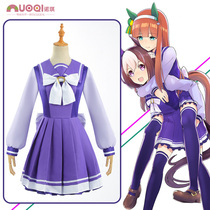 (Nuoqi)Horse racing girl cos winter school uniform special week JK uniform female cosplay anime Tresen College