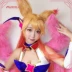 [Noki] LOL Liên Minh Huyền Thoại Ahri cos Tóc Giả Phép Thuật Cô Gái Ngôi Sao Người Giám Hộ Cosplay Tóc Giả