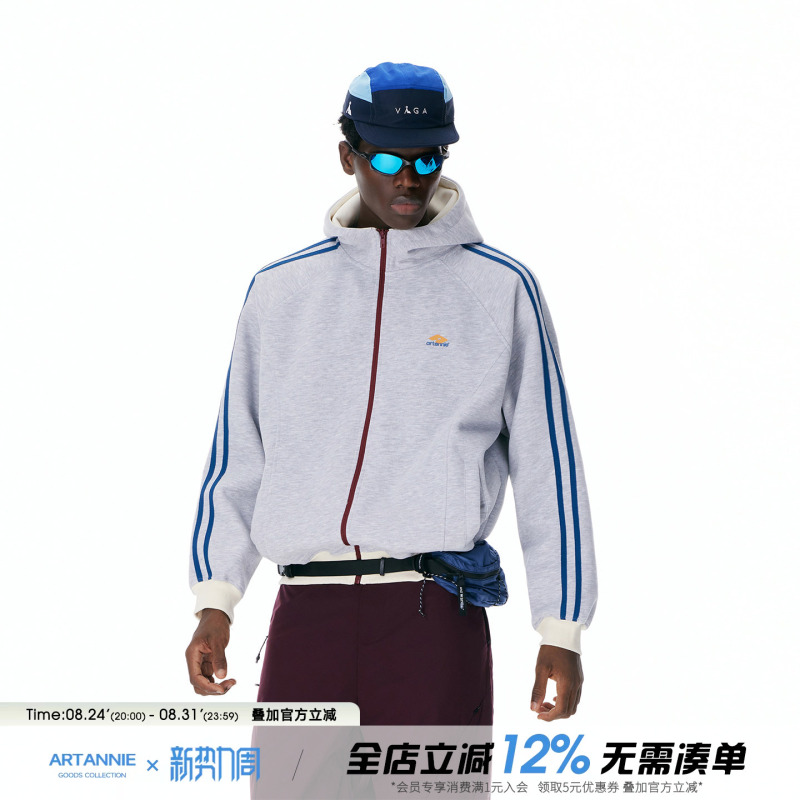 Artannie American Style Color-Blocked Cardigan Hooded Sweatshirt for Men 2026 Autumn Outdoor Sports Heavyweight Couple's Jacket Artannie American Style Color-Blocked Cardigan Hooded Sweatshirt for Men 2026 Autumn Outdoor Sports Heavyweight Couple's Jacket