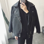 Mùa xuân 2019 nam và áo khoác da xe máy oversize áo khoác nam Hàn Quốc những người yêu thích áo khoác nam da nam