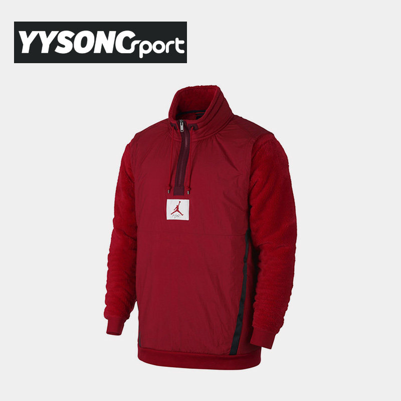 NIK Nike AIR JORDAN MEN SPORTS CASUAL SEMI-Necklace Garnter Cardigan Cardigan AH6256-687