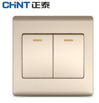 Chint Electric NEW7D champagne gold two-way multi-control 86 type panel switch