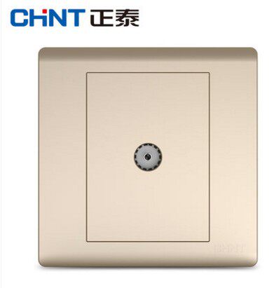 Positive Thai Electrician NEW7D Champagne Gold Cable Socket 86 Type Wall Switch Socket-Taobao
