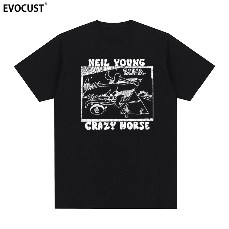 Neil Young Crazy Horse Nightclub Album Retro Nostalgic Short Sleeve T-Shirt for Men and Women Neil Young Crazy Horse Nightclub Album Retro Nostalgic Short Sleeve T-Shirt for Men and Women