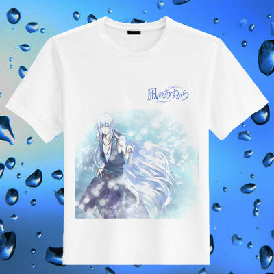 From the Calm and peaceful Tomorrow, Master Lin's T-shirt and top DIY Long short-sleeved round-neck fan cosplay costume