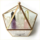 Натуральная вода, белый кварц, браслет из натурального камня с аметистом, коробка для хранения, аквариум