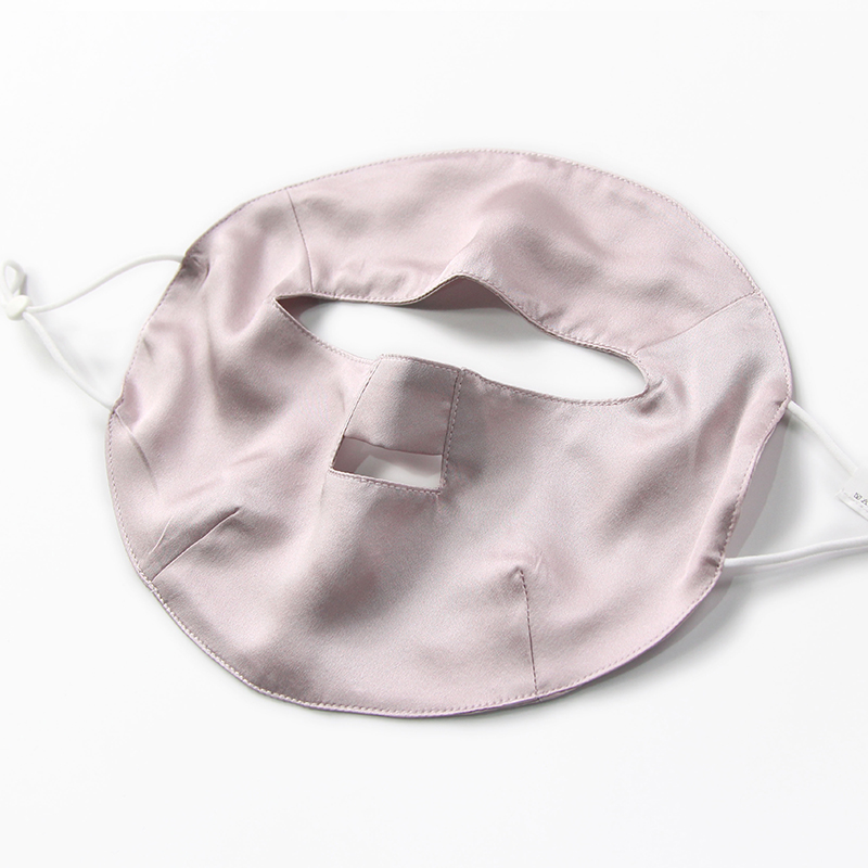 100% True Silk Sunscreen Mask Full Face Sleep face cover Face Shield Face Medical rear Pale Mulberry Silk Windproof Face Cover